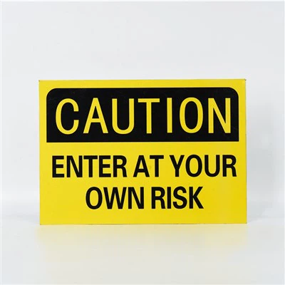 Upozornění Zadejte vlastní znak rizika