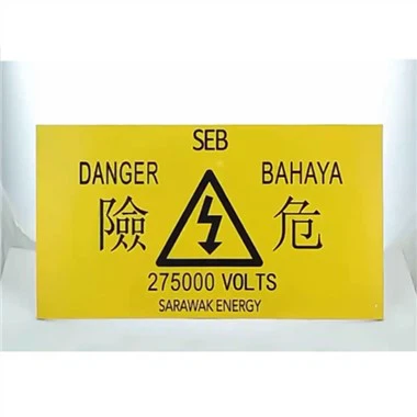 Vlastní elektrický kabel výstražné znamení