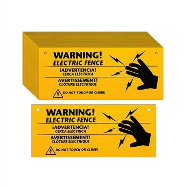 Elektrický plot Varovné Výstražné Znamení